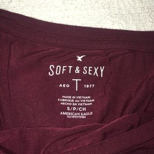 American eagle shirt- maroon